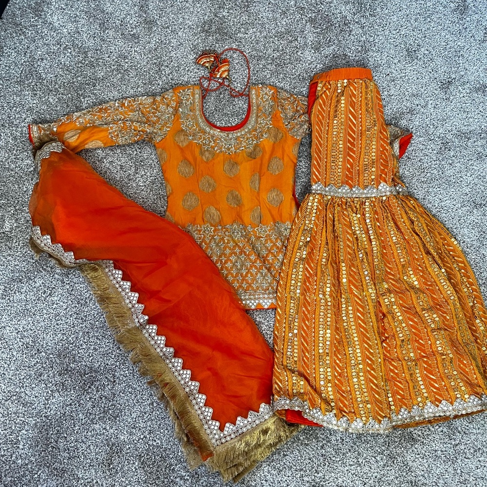 Orange and Gold Sharara